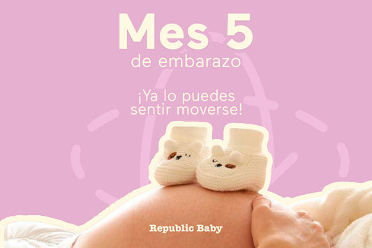 Quinto mes de embarazo: tu bebé se mueve y tú comienzas a sentirlo más