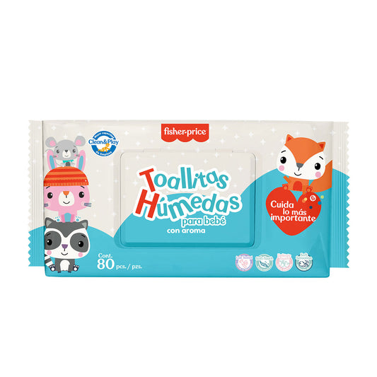 Fisher Price - Toallitas Húmedas con aroma (50 gr)