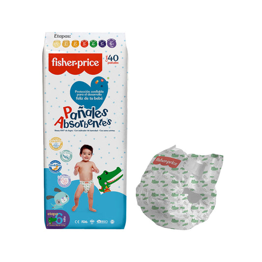 Fisher Price - Pañal para Bebé (Etapa 6) Niño - Pack 240 pañales