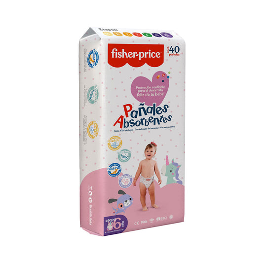 Fisher Price - Pañal para Bebé (Etapa 6) Niña